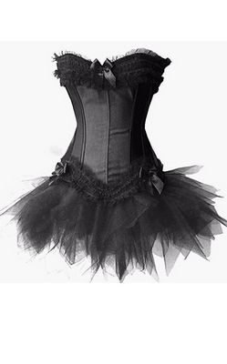 Black the ruffled tutu skirt  